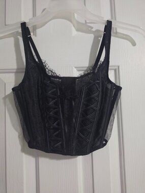 Victoria Secret Black Corset Top.